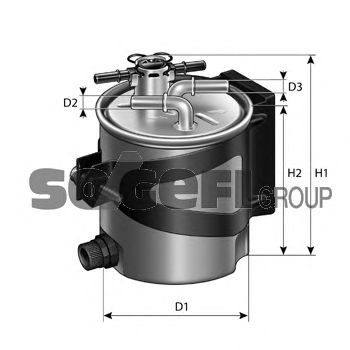 filtru combustibil RENAULT 1,5DCI MEGANE 05-