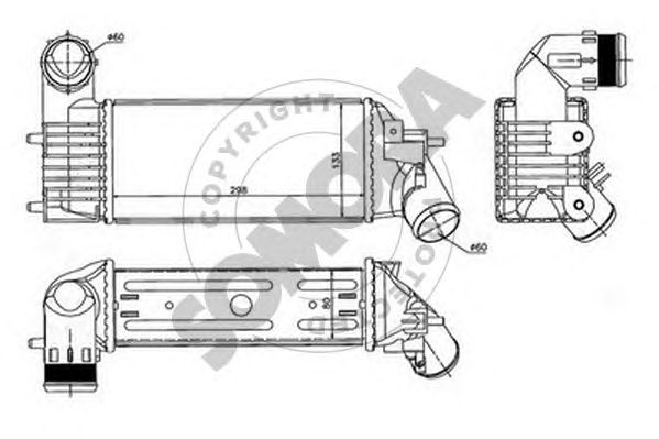 Intercooler, compresor