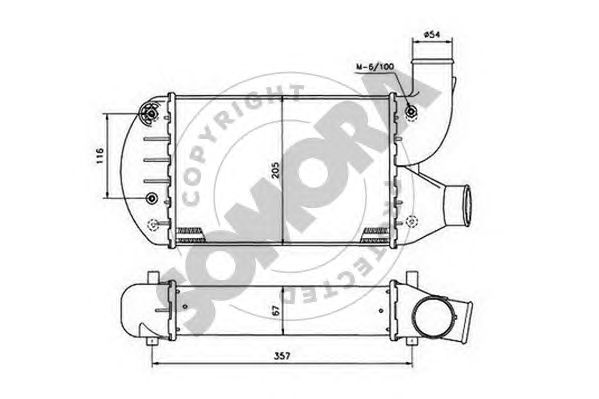 Intercooler, compresor