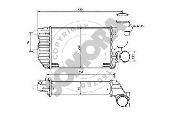 Intercooler, compresor