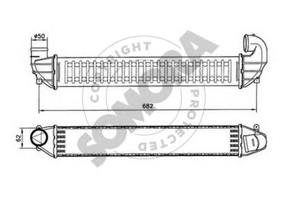 Intercooler, compresor