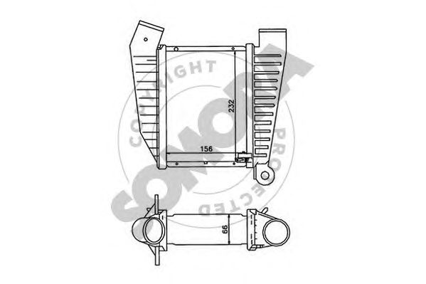 Intercooler, compresor