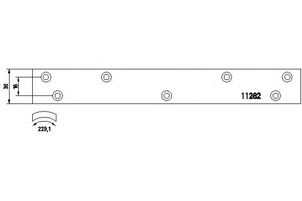 Set garnituri de frictiune, frana tambur