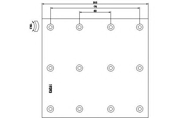 Set garnituri de frictiune, frana tambur