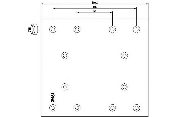 Set garnituri de frictiune, frana tambur