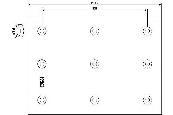 Set garnituri de frictiune, frana tambur