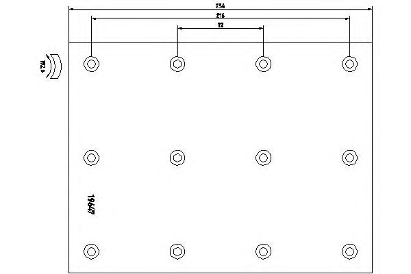 Set garnituri de frictiune, frana tambur