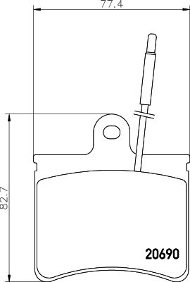 set placute frana,frana disc CITROEN AXEL LP_228