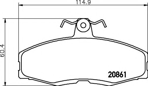 set placute frana,frana disc VW CADDY/ FAVORIT/FELICIA