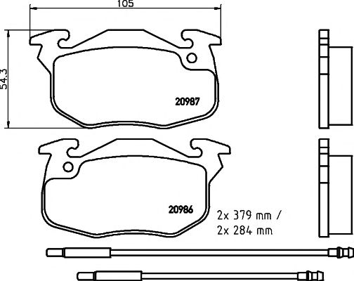 set placute frana,frana disc CITROEN SAXO 1,1-1,5D 96-