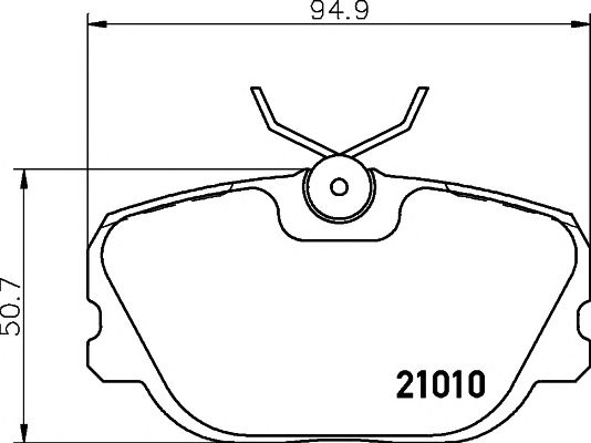 set placute frana,frana disc VOLVO 440-480 88-96 (LUCAS)