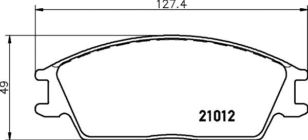 set placute frana,frana disc HYUNDAI GETZ/PONY/S COUPE 1,1-1,6 89-09