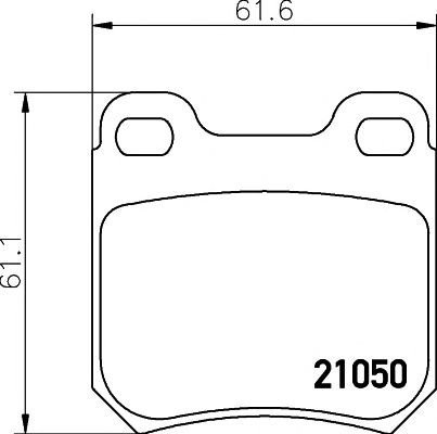 set placute frana,frana disc OPEL OMEGA A/B 86- SENATOR 87-9