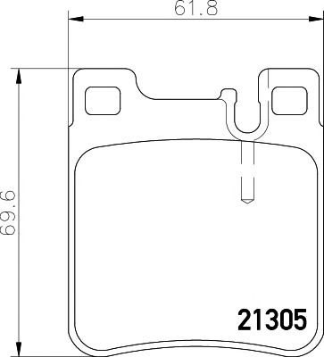 set placute frana,frana disc MERCEDES-BENZ W210 C200-320 95-