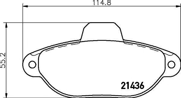 set placute frana,frana disc FIAT PUNTO 55-75/SC/CC/PANDA