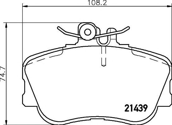 set placute frana,frana disc MERCEDES-BENZ W202 C180-230 09/93-2000