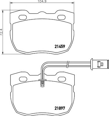 set placute frana,frana disc LAND ROVER DISCOVERY 94-