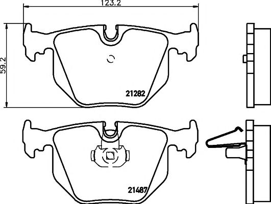 set placute frana,frana disc BMW E38/E46