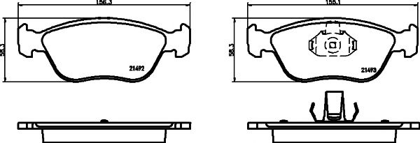 set placute frana,frana disc VOLVO C70/V70/S70 2,0-2,5 97-05