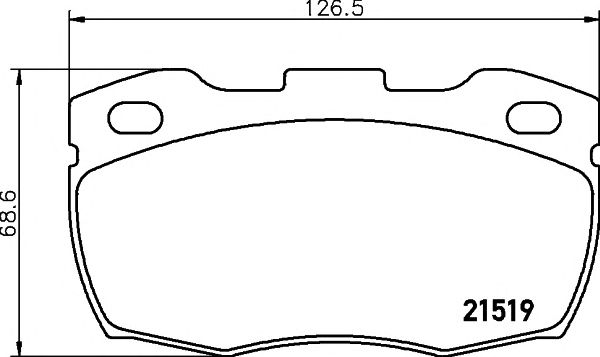 set placute frana,frana disc LAND ROVER DEFENDER 90-