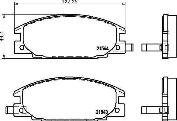 set placute frana,frana disc OPEL FRONTERA/CAMPO 91-98