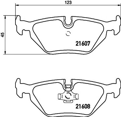 set placute frana,frana disc BMW E36 316-328 09/90-2000