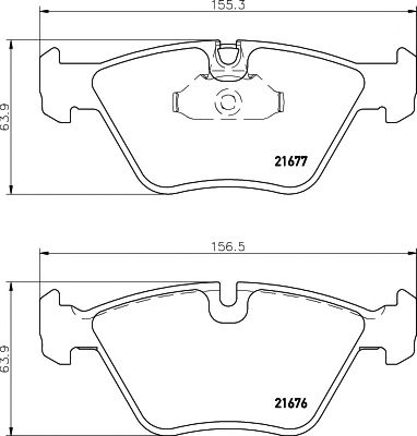 set placute frana,frana disc BMW E39 520-540 -10/96