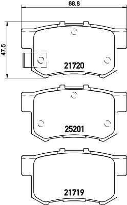 set placute frana,frana disc SUZUKI SX4 06-