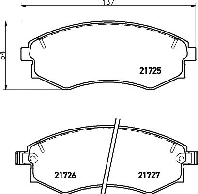 set placute frana,frana disc SSANGYONG MUSSO/REXTON 2,0-3,2 96-