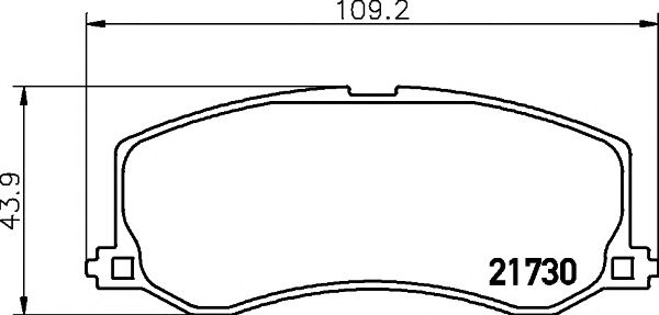 set placute frana,frana disc SUZUKI SWIFT 89-97 AKEBONO