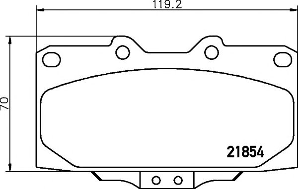 set placute frana,frana disc SUBARU IMPREZA 98-/NISSAN 300ZX