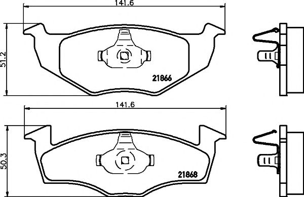 set placute frana,frana disc VW POLO 94-/ LUPO 97-