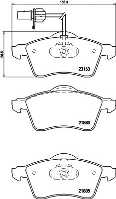 set placute frana,frana disc VW T4 09/90- 1,8-2,8