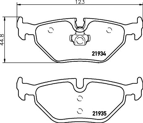 set placute frana,frana disc BMW E46 98-/E85 Z4 03-/ROVER 75