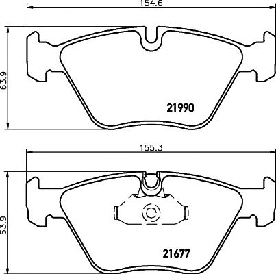 set placute frana,frana disc BMW E39 520-540 10/96-