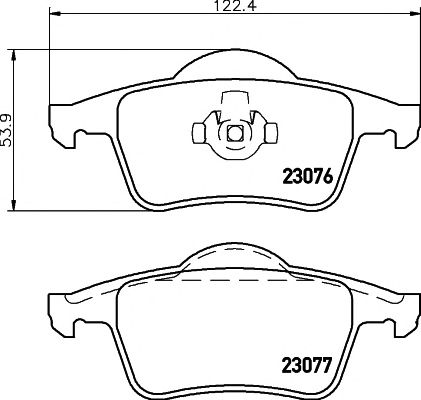 set placute frana,frana disc VOLVO S60/S80/V70 00-/XC70