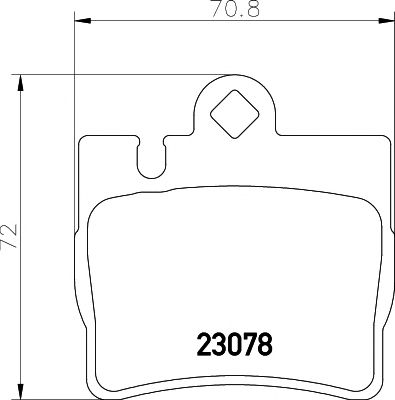 set placute frana,frana disc MERCEDES-BENZ W220 98- S280-600 S-CLASSE