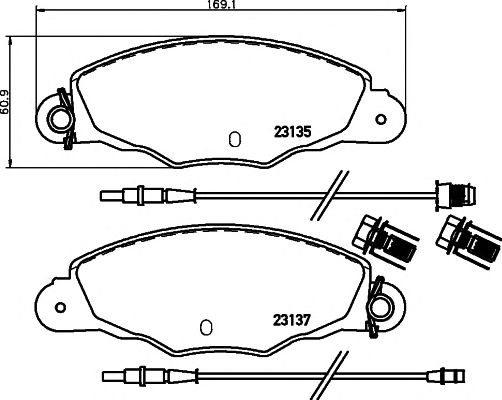 set placute frana,frana disc CITROEN XANTIA 98-