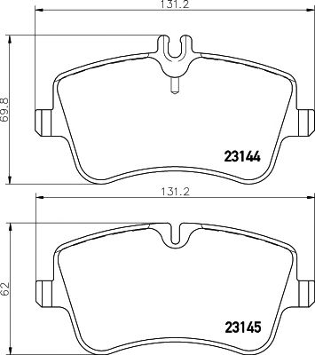 set placute frana,frana disc MERCEDES-BENZ W203 C180-220 2000-