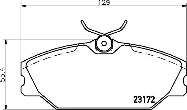 set placute frana,frana disc RENAULT MEG/LAG 99- 1,6