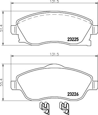 set placute frana,frana disc OPEL CORSA C/COMBO 01-