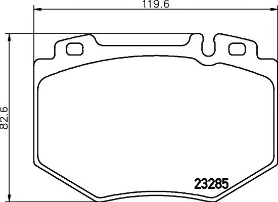 set placute frana,frana disc MERCEDES-BENZ S-CLASS W220 5,0-6,0 98-05 117,8 X 83 X 17,4