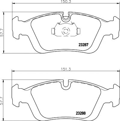 set placute frana,frana disc BMW E46 98-/E36 90-/E85 Z4 03-