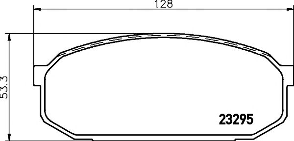 set placute frana,frana disc MAZDA 323F 94- 2,0 V6