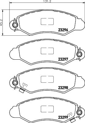 set placute frana,frana disc SUZUKI SWIFT 96-