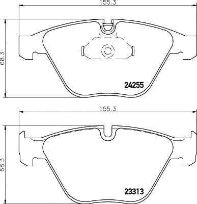 set placute frana,frana disc BMW E90 320-335 07-