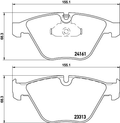 set placute frana,frana disc BMW E90 325-335 07-