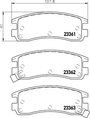 set placute frana,frana disc OPEL SINTRA 96-