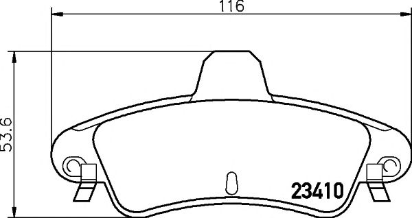 set placute frana,frana disc FORD MONDEO 1,6-2,5 93-