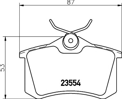 set placute frana,frana disc RENAULT MEGANE 08-/CLIO 05-/SCENIC/MODUS